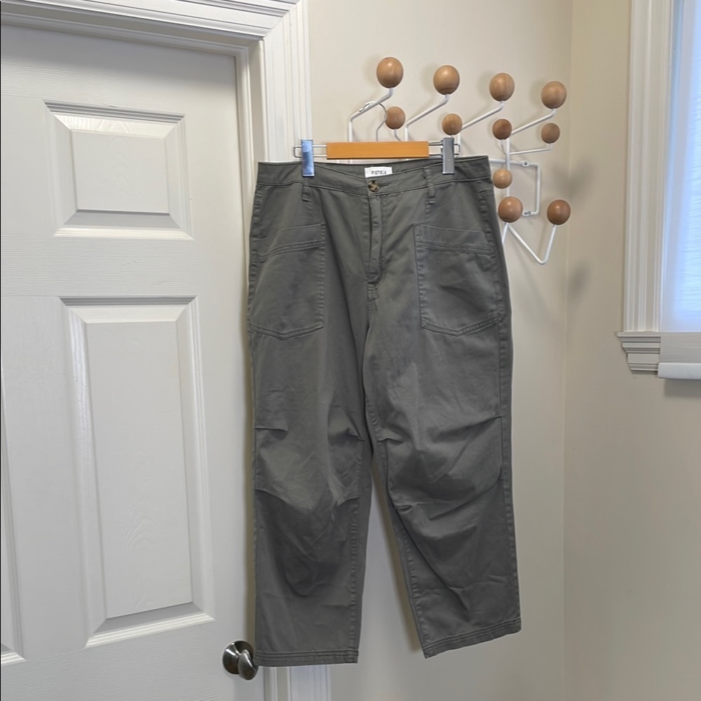 Pistola - Wide Legged Straight Pants - Green - 28